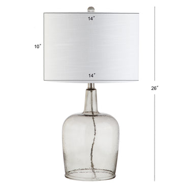 Augustine 26" Glass LED Table Lamp - JONATHAN Y